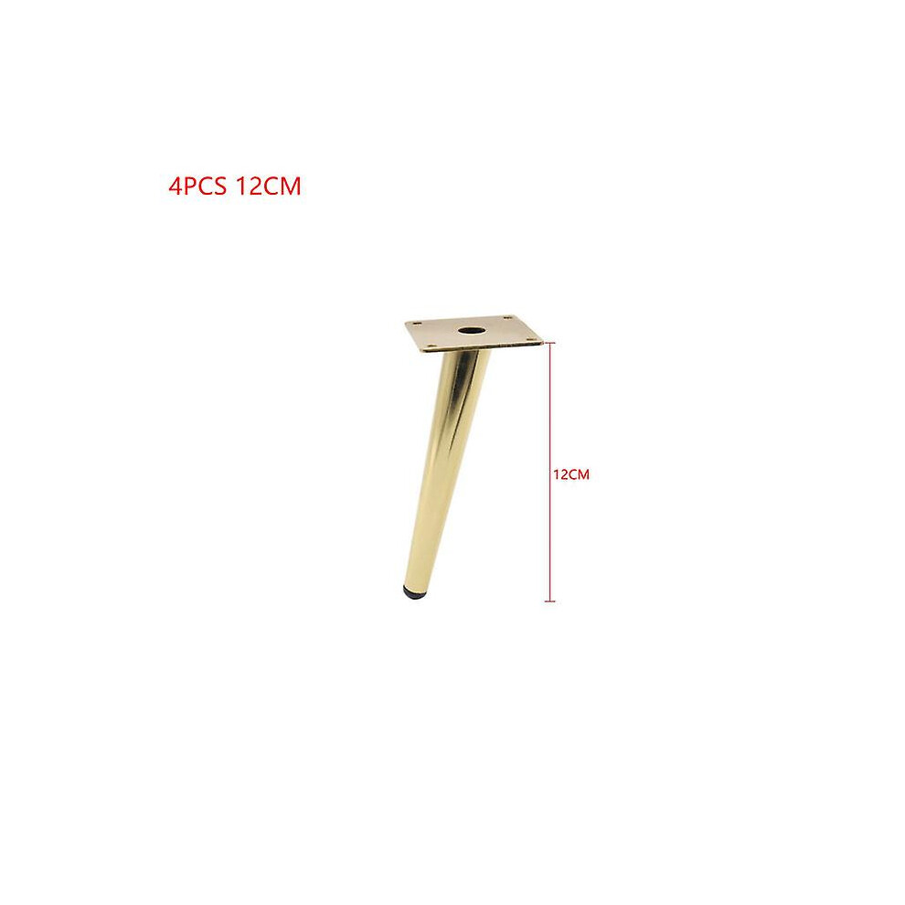 (4Pcs 12Cm) 4Pcs Furniture Table Legs 12/15/20/25/30Cm Metal Tapered Sofa Cupboard Cabinet Chair Sloping Feet Use To Table Chair Furniture 8795863669915