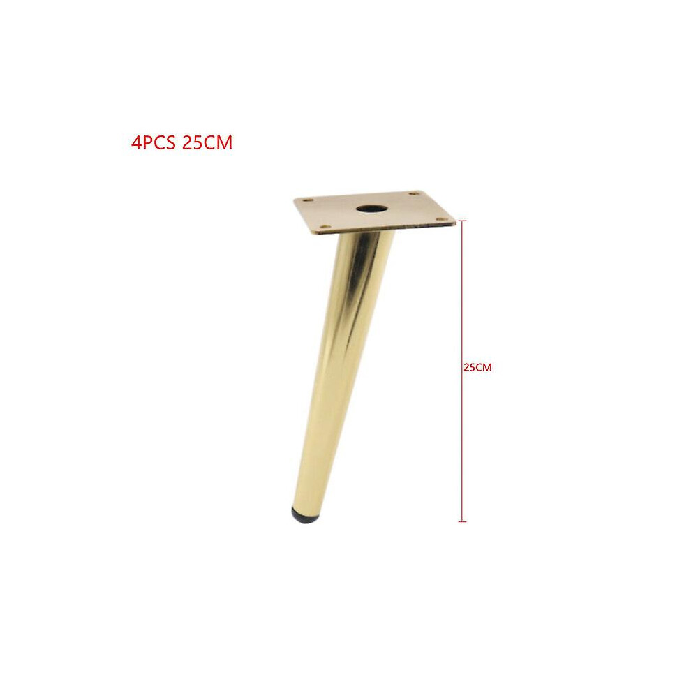(4Pcs 25Cm) 4Pcs Furniture Table Legs 12/15/20/25/30Cm Metal Tapered Sofa Cupboard Cabinet Chair Sloping Feet Use To Table Chair Furniture 8795863669922