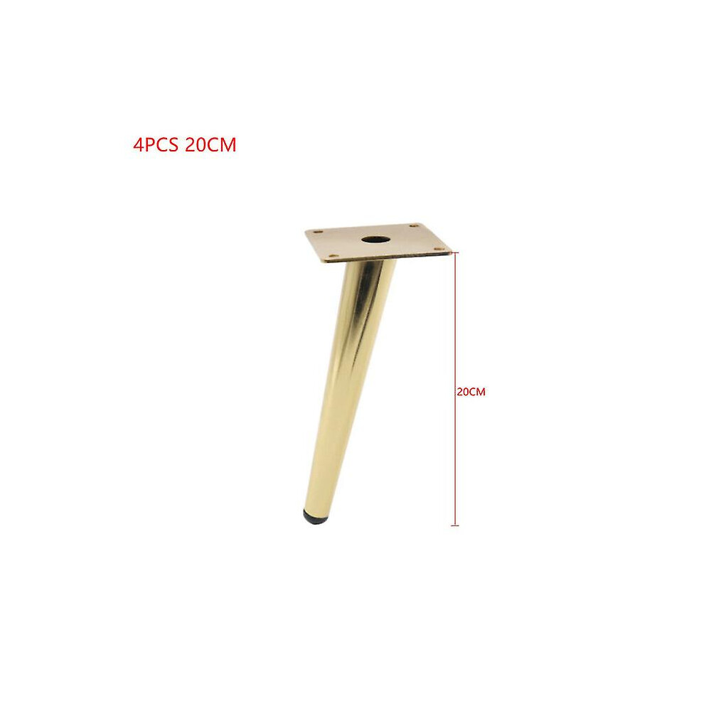 (4Pcs 20Cm) 4Pcs Furniture Table Legs 12/15/20/25/30Cm Metal Tapered Sofa Cupboard Cabinet Chair Sloping Feet Use To Table Chair Furniture 8795863669939