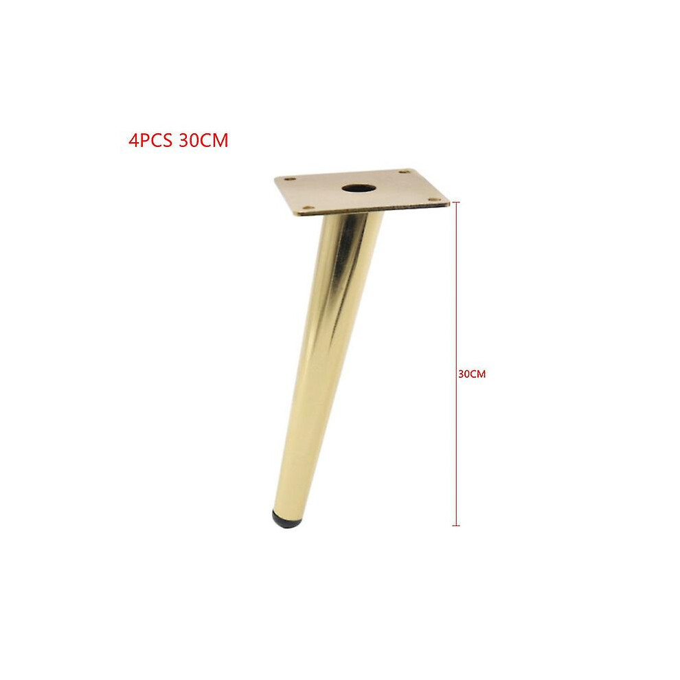 (4Pcs 30Cm) 4Pcs Furniture Table Legs 12/15/20/25/30Cm Metal Tapered Sofa Cupboard Cabinet Chair Sloping Feet Use To Table Chair Furniture 8795863669946