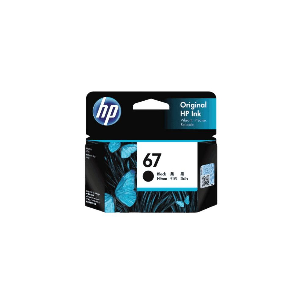 HP 67 Black Ink Cartridge Toner 3YM56AA Genuine Original