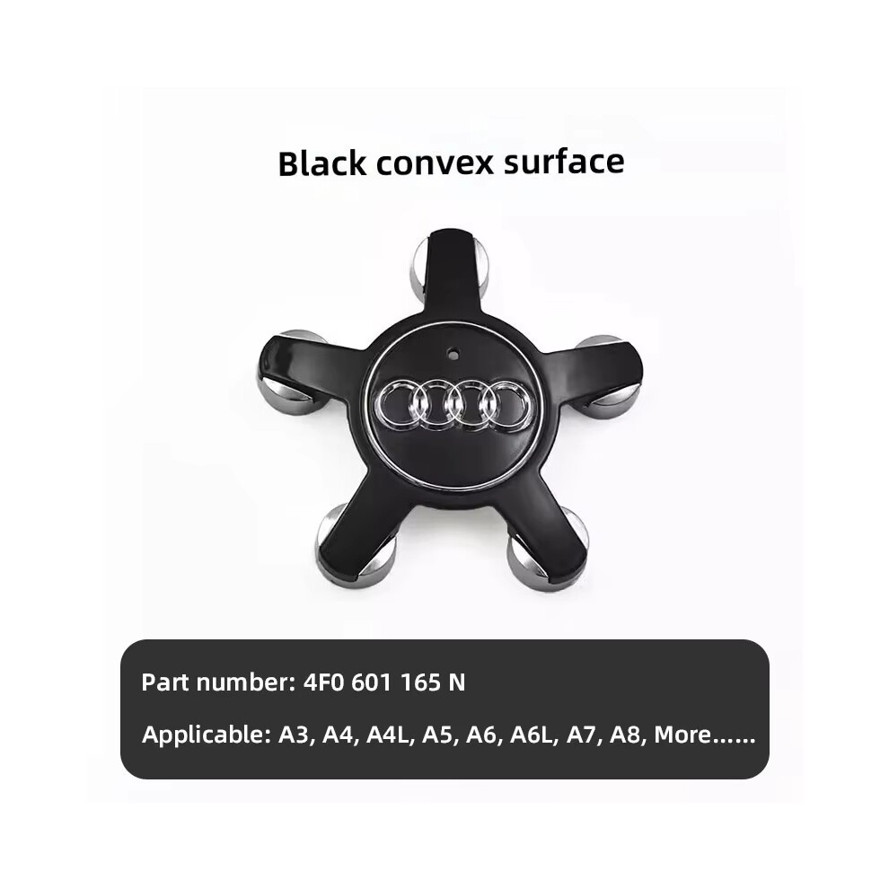 (4Pcs Black-For Audi) 4Pcs Car Wheel Rim Five Claws Center Cap Tires Hub Covers Decoration Accessories Q5 TT S6 A3 A5 A4 A4L A6 A6L A7 A8 Auto Emblem-image-OPC-PFWFQMV-NEW