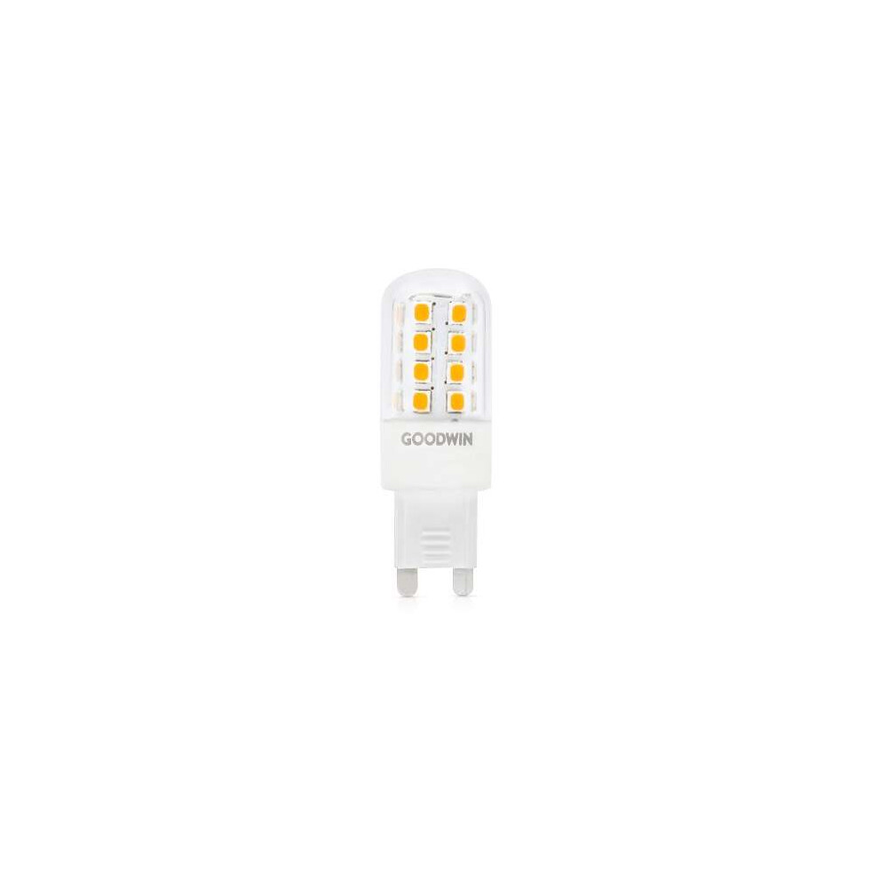 GOODWIN Capsule Clear G9 300D 4.5W/40W 470lm Non-Dimmable Ra90 3000K LED Lamp