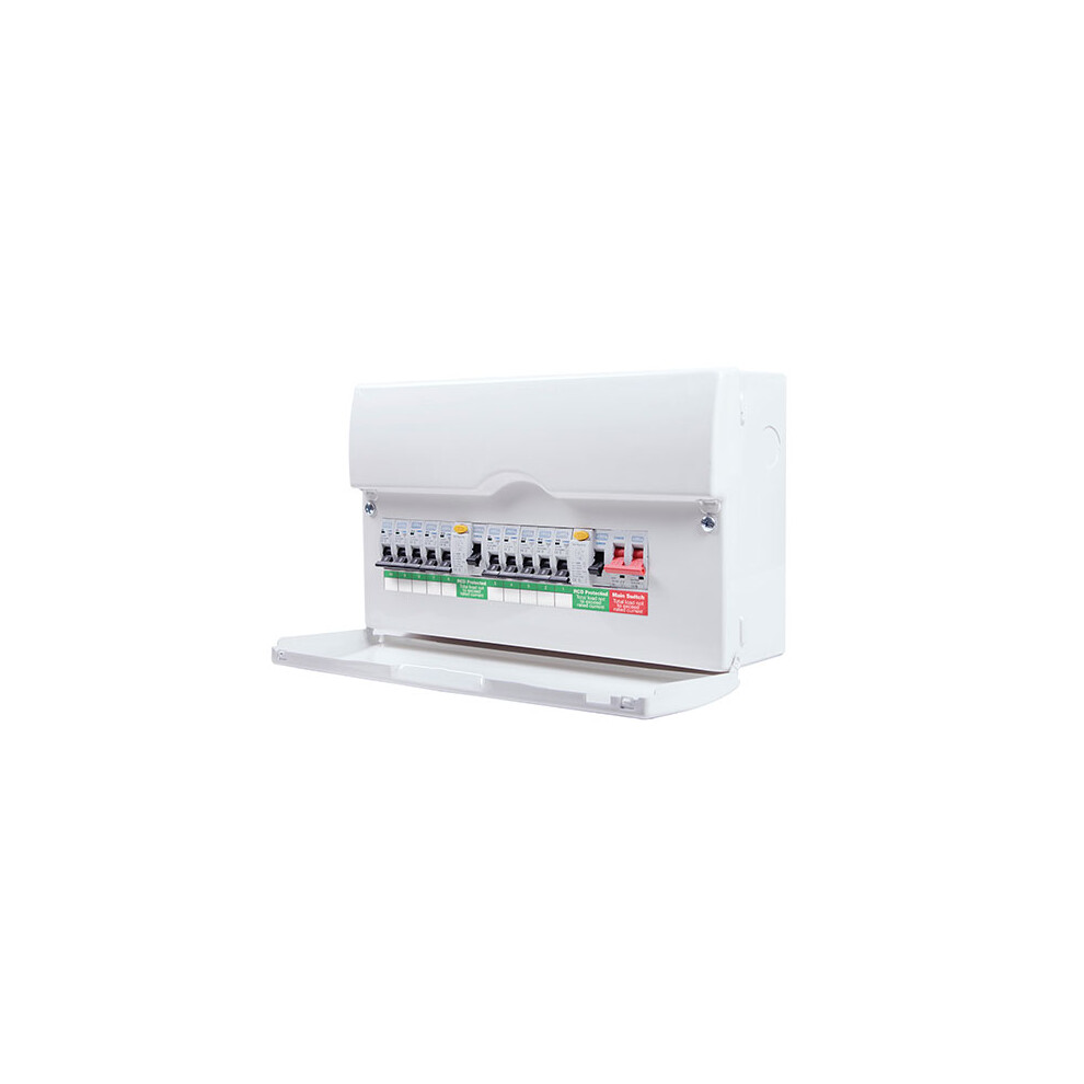 BG 10 way with 100A switch, 2x 63A 30mA RCD?s & 10x MCBs