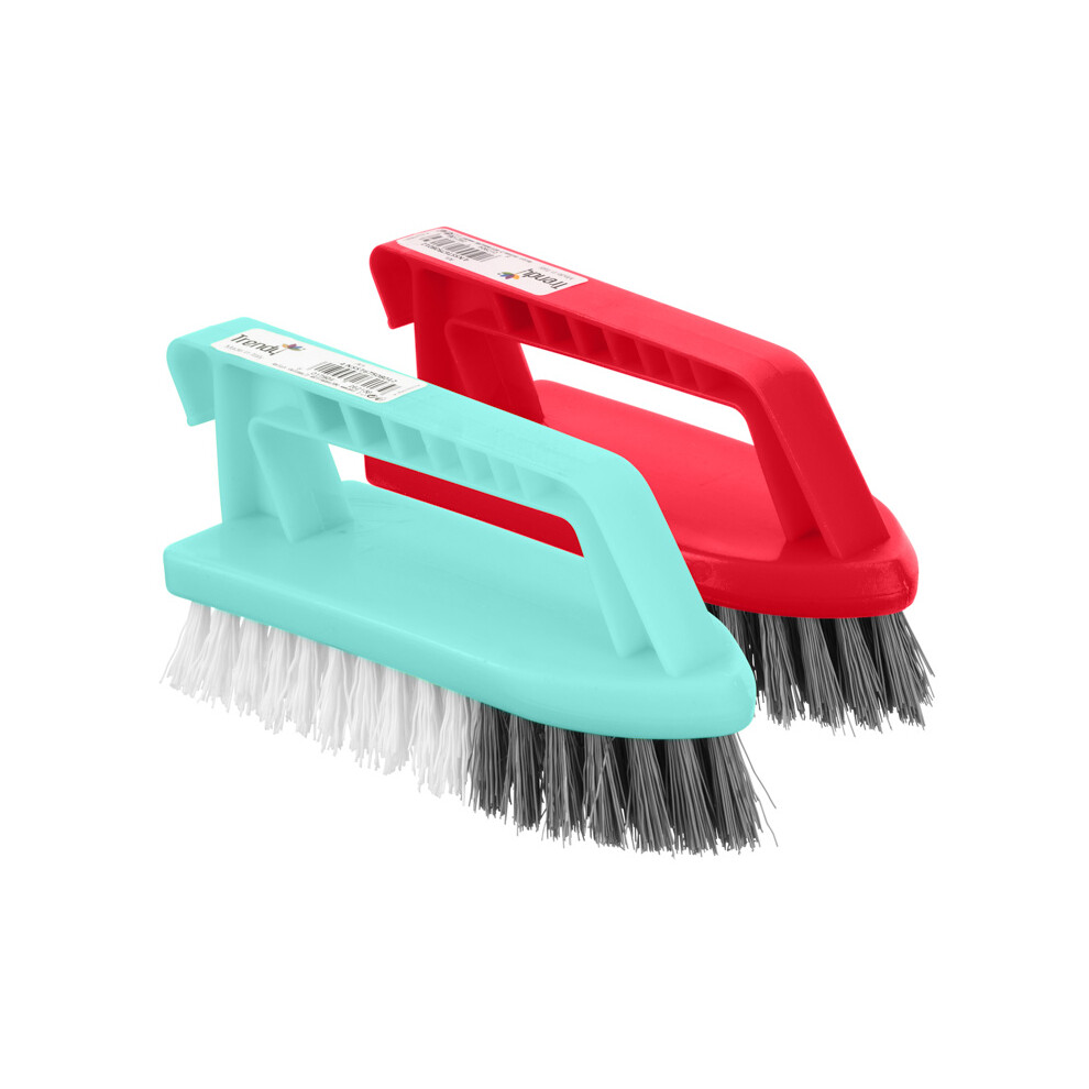 TRENDY IRON GRIP HAND SCRUB BRUSH, PLASTIC