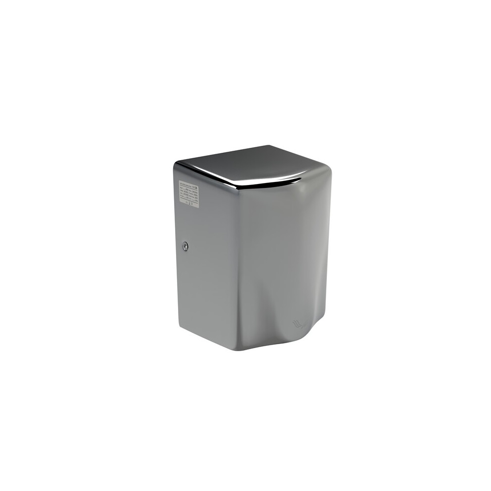 650w/1200w MINI AUTOMATIC STAINLESS STEEL HAND DRYER, CHROME, 260x 180x157mm, 10-15SECS,IP20