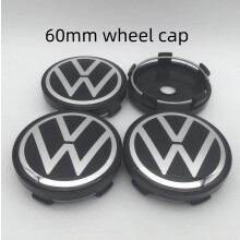 (60mm wheel cap 2) 4pcs 3D new for Volkswagen 56mm 60mm 65mm 68mm Car emblem Wheel hub Center Cap Badge covers sticker Decal styling Accessories