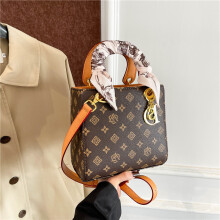 (Brown) New Princess Diana Bag Silk Scarf Clutch Shoulder Bag