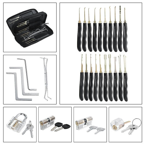 Lock Pick Set With Transparent Training Locks 2