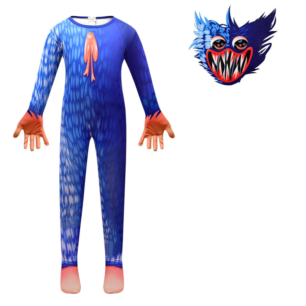 (130) Poppy Playtime Jumpsuit Kids Cosplay Costume Role Play Bodysuit