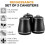 Tower Tower Renaissance Black Kettle, 4 Slice Toaster Canisters Kitchen Set 4
