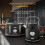 Tower Tower Renaissance Black Kettle, 4 Slice Toaster Canisters Kitchen Set 10