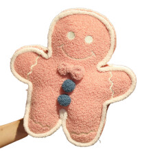 (Pink) New Plush Gingerbread Man Chair Cushion Stuffed Doll Soft Throw Pillow Decorations for Home Sofa Bed Decoration PR Sale
