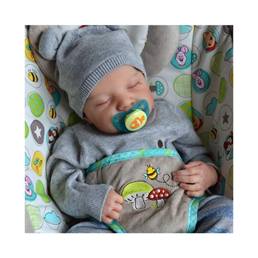Flemye (Silicone Body, 49Cm) 19 Inches Levi Reborn Baby Realistic Vinyl Body Alive Lol Bebe Newborn Finished Hair-Painted Doll