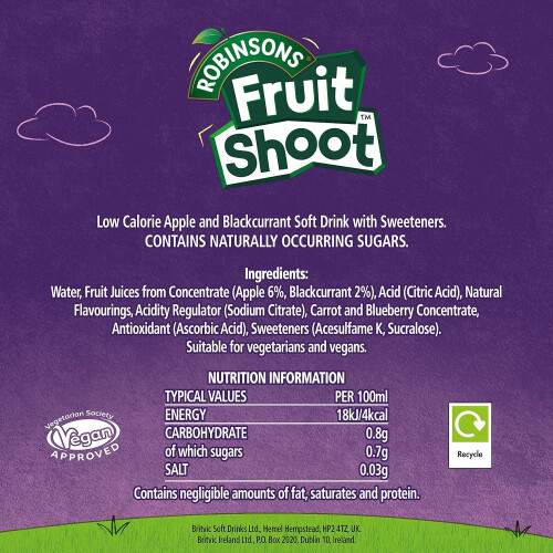 Fruit Shoot Apple & Blackcurrant, 24 x 200ml 2