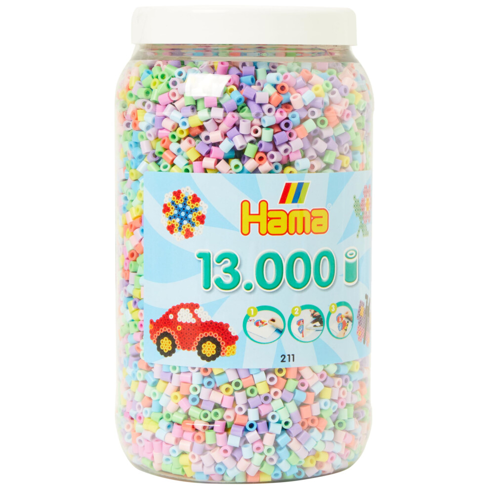 Hama Beads Pastel Mix In Tub