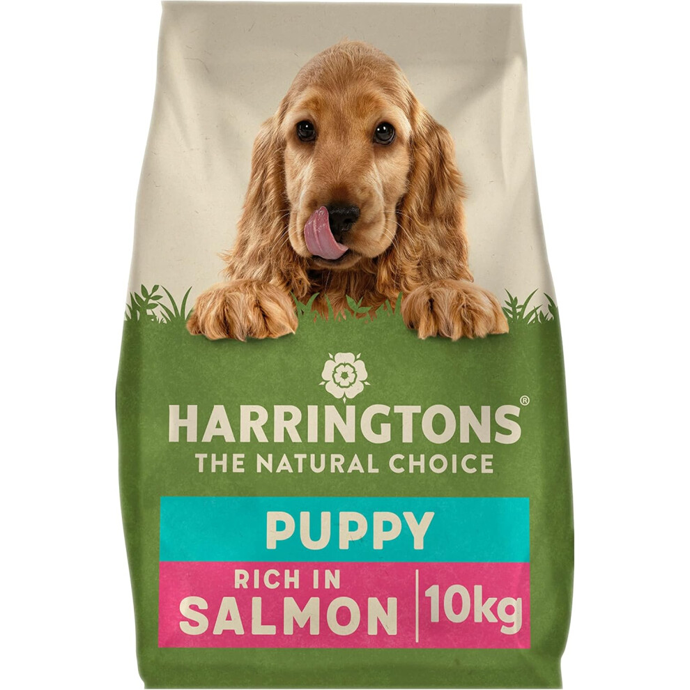 Harringtons Complete Puppy Dry Dog Food & Rice 10Kg Made With All Natural Ingredients Salmon