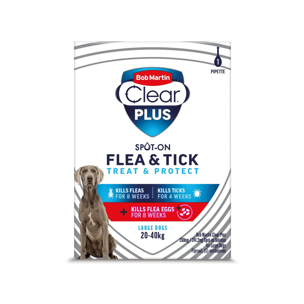 Bob Martin Clear Plus Spot-On Solution for Large Dogs 1 Treatment