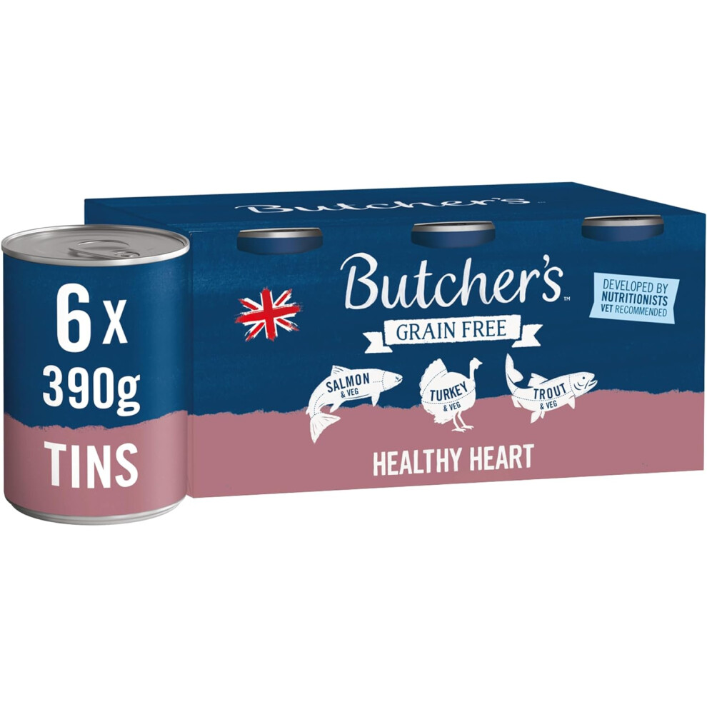 Butcher's Healthy Heart Wet Dog Food Tins, 9.36 Kg (24 X 390 g)