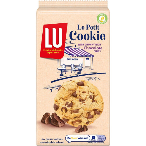 ( Pack Of 2) LU Cookie with Chunky Rich Chocolate Chips 184g