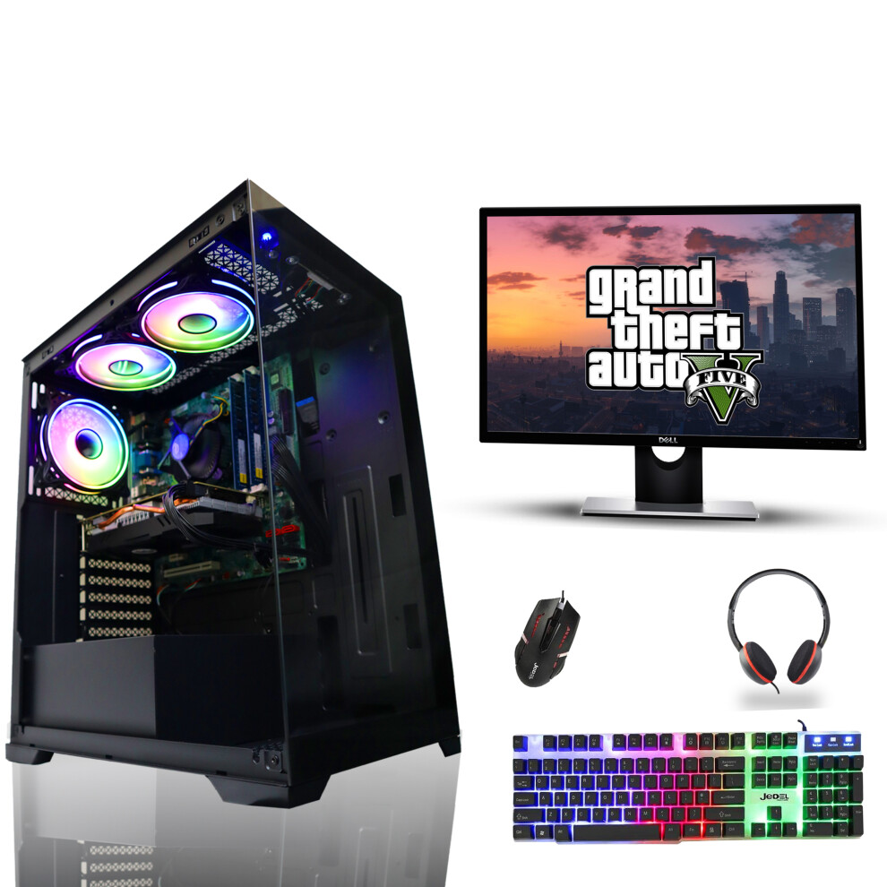 Gaming PC Bundle Intel i5 9th Gen 32GB DDR4 1TB SSD 8GB RTX 4060 Win10-image-OPC-PFWG88D-REFURBISHED