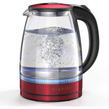 Electric Kettle 1.7l Glass Electric Tea Kettle (bpa Free) Cordless Teapot, Por - Refurbished