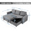 Yaheetech Yaheetech Sofa Bed L-Shaped Couch Sofa Corner Sofa 3 Seater Pull out Sofa Bed with Storage 4