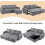 Yaheetech Yaheetech Sofa Bed L-Shaped Couch Sofa Corner Sofa 3 Seater Pull out Sofa Bed with Storage 9