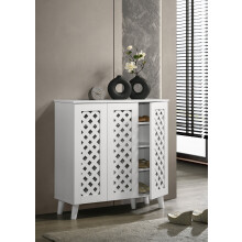 Essentials 3 Door Shoe Cabinet White