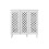 Timber Art Design UK Essentials 3 Door Shoe Cabinet White 2