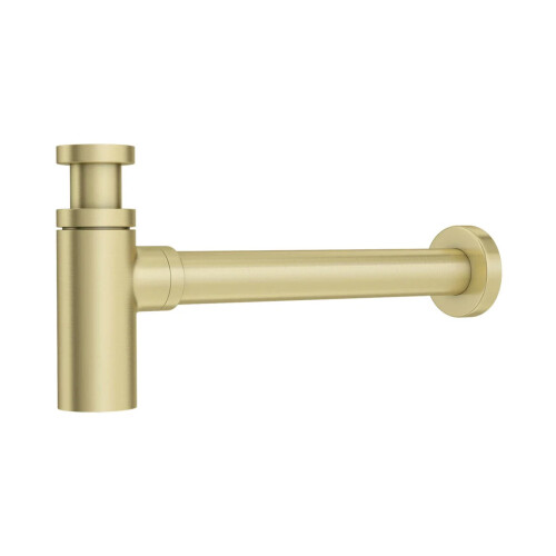 NES Home Nes Home Premium Basin Sink Brushed Brass Bottle Trap Waste 1