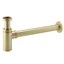 Nes Home Premium Basin Sink Brushed Brass Bottle Trap Waste