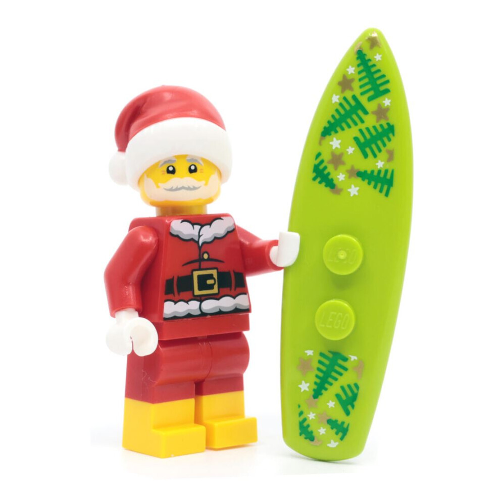 LEGO City Surfing Summer Santa With Christmas Surfboard BAM 2024 Minifigure