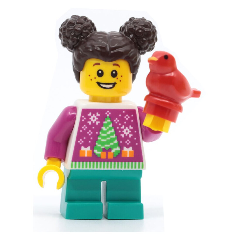 LEGO City Christmas Tree Jumper Girl Minifigure BAM 2024 Minifigure