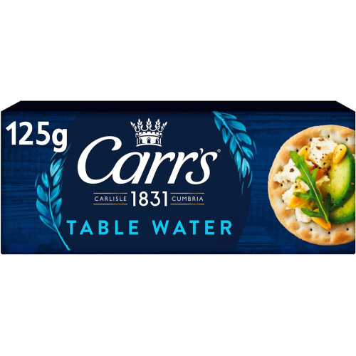 (Pack Of 4) Carr's Table Water Crackers 125g