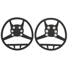 (L, Black) Trespass Shoe Traction Aids Gripz