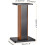 Sourcing map Wood Speaker Stands, 2 Pack 19.7 Inch (50cm) Universal Speaker Stand 2
