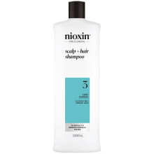 Nioxin System 3 Scalp + Hair Shampoo for Light Thinning Coloured Hair 1000ml