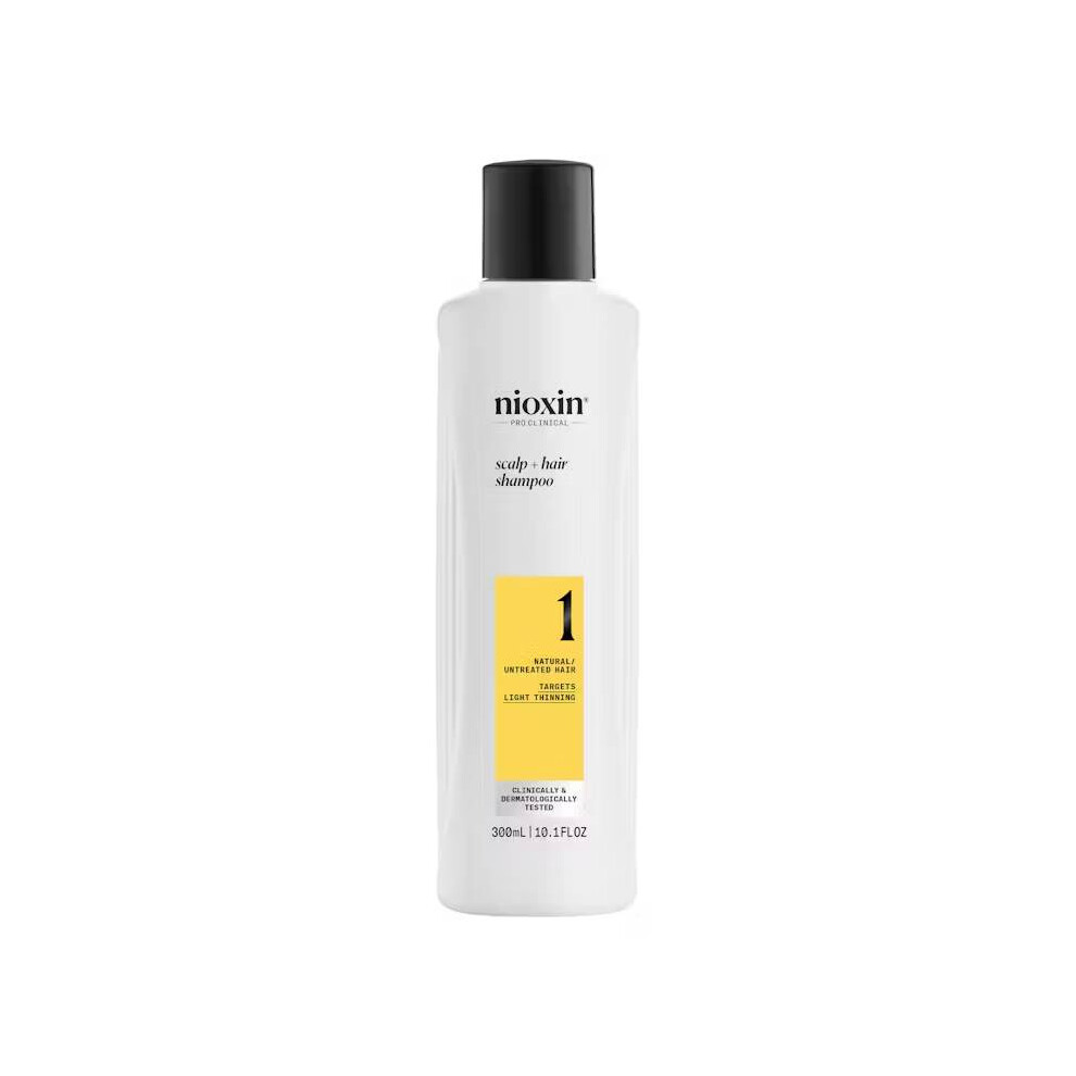 Nioxin System 1 Scalp + Hair Shampoo for Light Thinning Natural Hair 300ml