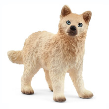 Schlich Wild Life - 2 """" Arctic Wolf Cub Toy Figur. Realistische handbemalte harte Tierspielzeug fr Jungen und Mdchen. Langlebige Bildungswolfs
