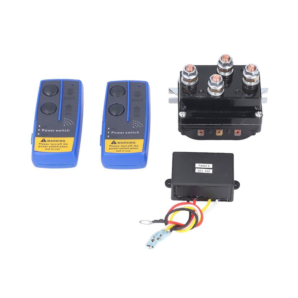 2000-5500Lbs Atv Utv Suv Trailer Dc 12V 500A Winch Winch Solenoid Relay Contactor Wireless Wi Black 8795863733807