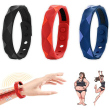 (Adult 24 cm, Red) Redup Far Infrared Negative Ions Wristband, Negative Lon Anti-static Sports Bracelet, Lymph Drainage