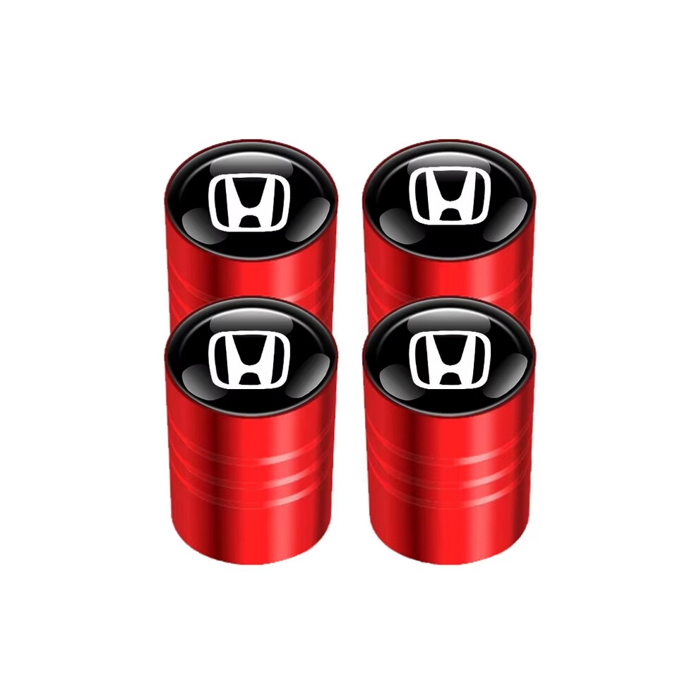 (Style B red) Car Wheel Tire Valves Tyre Air Caps Case Car Sticker For Honda Civic Odyssey HR-V City Accord Jazz Car Accessories-image-OPC-PFWGZK2-NEW