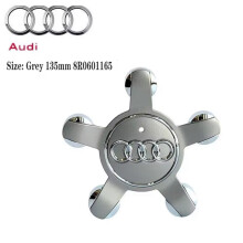 (8R0601165 Grey) 4pcs 135mm Car Wheel Center Cap Hub Covers Badge logo 8R0601165 4F0601165N For Audi A1 A3 A4 A5 A6 A7 Q3 Q5 Q7 TT B5 B6 B7 8P 8V