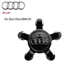 (8R0601165 Black) 4pcs 135mm Car Wheel Center Cap Hub Covers Badge logo 8R0601165 4F0601165N For Audi A1 A3 A4 A5 A6 A7 Q3 Q5 Q7 TT B5 B6 B7 8P 8V