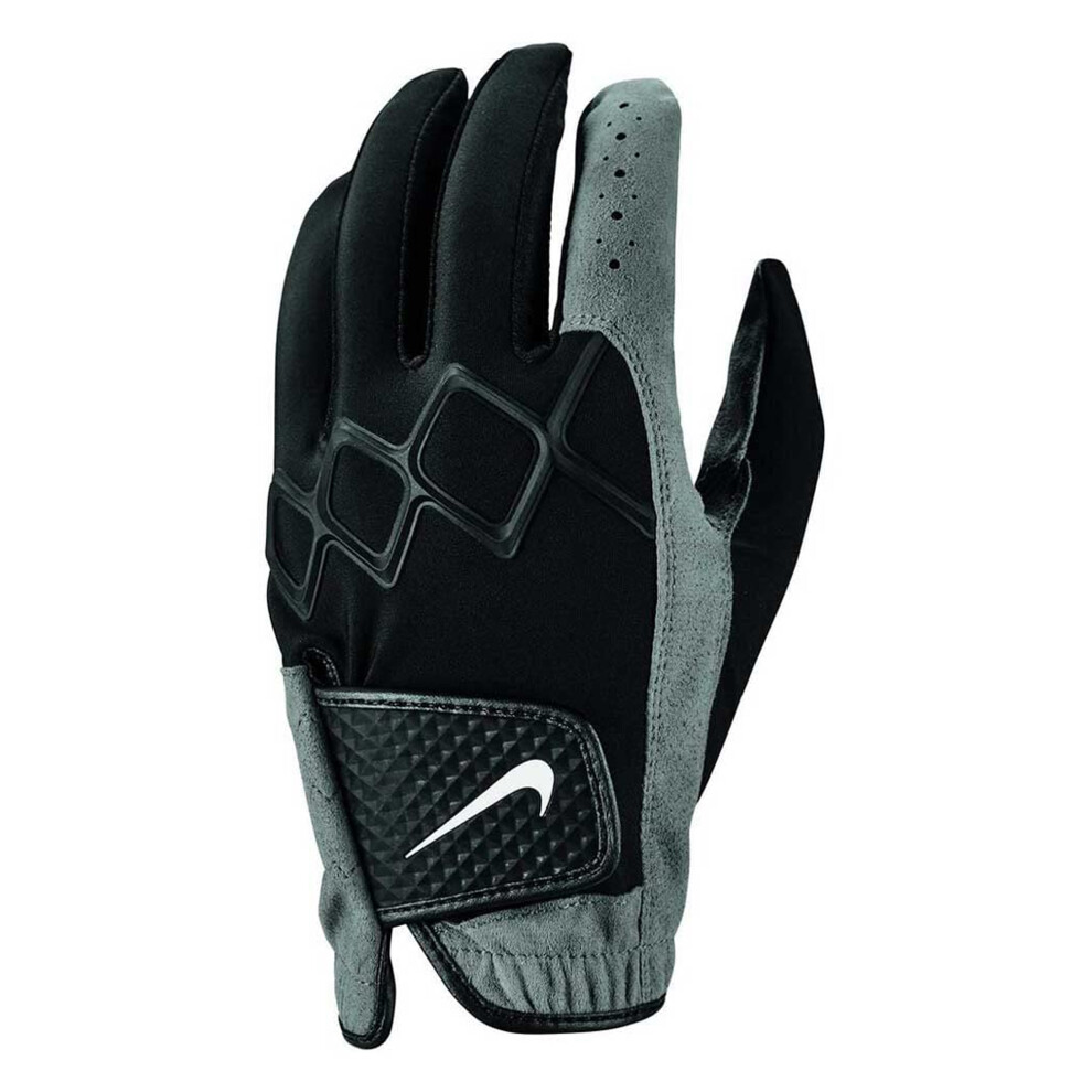 (S, Black/Cool Grey) Nike Mens Golf Gloves