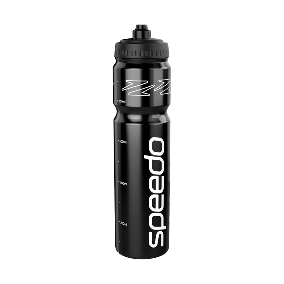 Speedo (1L, Black/White) Logo 1000Ml Water Bottle
