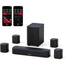 ULTIMEA Aura A40 7.1ch Virtual Surround Sound Bar - 4 Surround Speakers, 330W, AI Optimized, Smart App with 121 EQ Presets