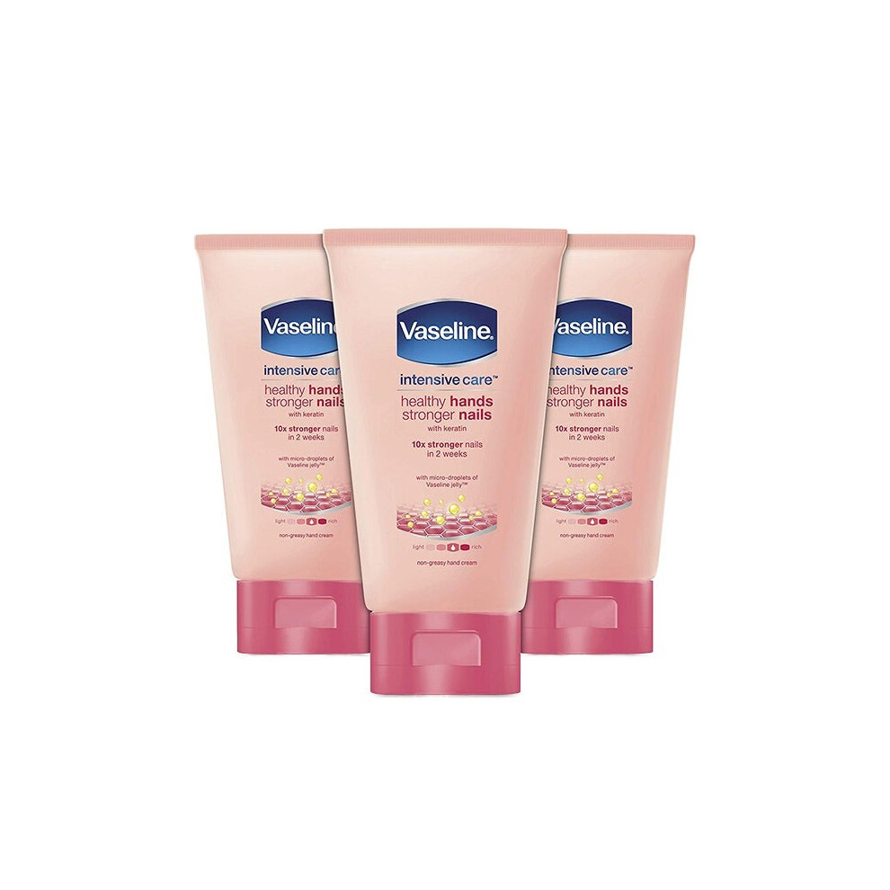 Vaseline 3-Piece Intensive Care Hand Cream|Provides long-lasting moisture | Nourishing & Repairing for Dry Hands 75ml  (Pack of 3)