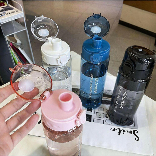 (Matt White) Hello Water Bottle Without Straw 780ml 1